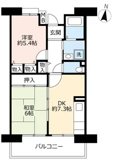 URサンラフレ明石【3階】の間取り