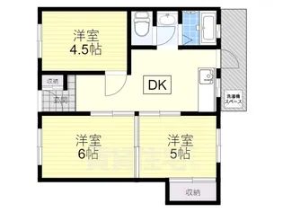 六甲マンション【4階】の間取り
