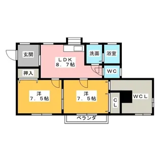 コーポ前島【1階】の間取り
