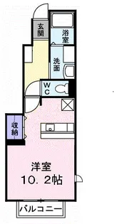 ソレイユ アン【1階】の間取り