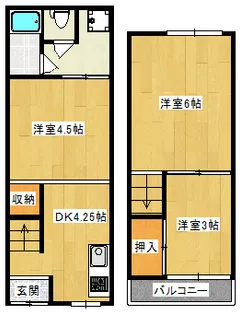 大阪府松原市田井城1【一戸建】の間取り