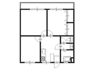 フォレストサイド戸坂【2階】の間取り