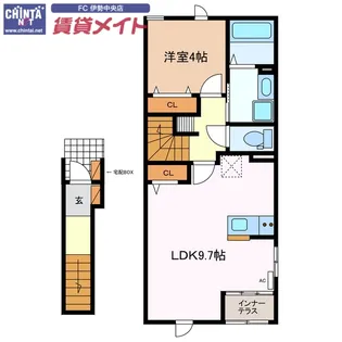 グリーンハイム小俣【2階】の間取り