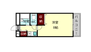 アエル宝来【1階】の間取り