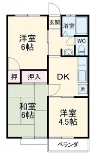 エクセランC【2階】の間取り