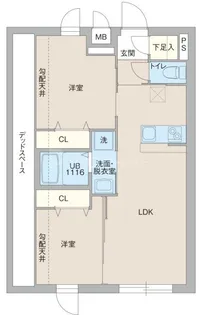 プロスタイルウェルス東武練馬【4階】の間取り
