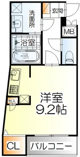 しゃとれ旭ヶ丘【2階】の間取り
