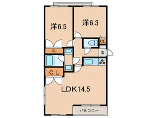 フォルム夙川グランデ【2階】の間取り