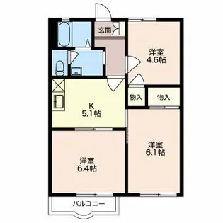 フレグランス サンライズ【2階】の間取り