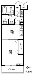 石井コーポラス【1階】の間取り