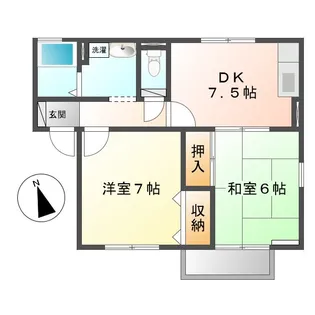 サニーホームズYAKENO【2階】の間取り