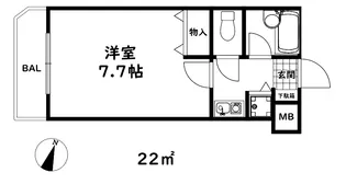 シェレナ六甲【3階】の間取り