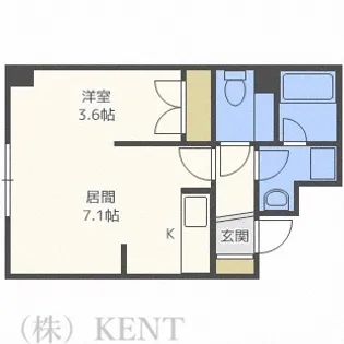 イー・エフ大通17ビル【3階】の間取り