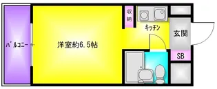モリタハイツ【5階】の間取り