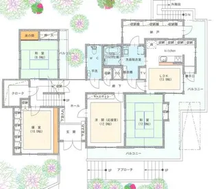 宮城県仙台市青葉区国見3【一戸建】の間取り