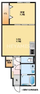 トロワジエム【1階】の間取り