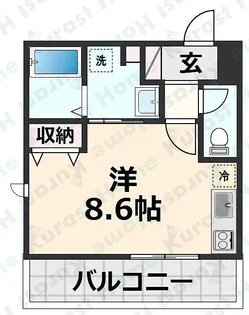 リレックス北清水【3階】の間取り