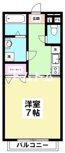 カルム津田沼【1階】の間取り