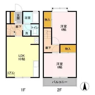 メゾン・ヒロ C/Dの間取り