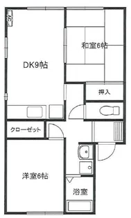 2DKの間取り画像