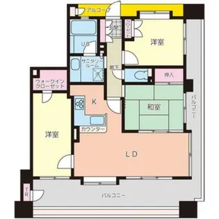 グリーンウット【7階】の間取り