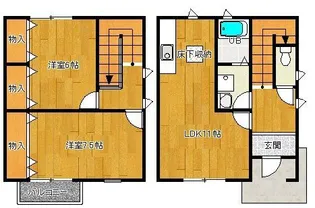 ブランエール Aの間取り