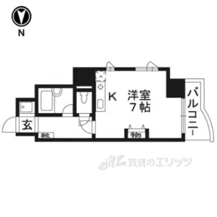 DETOM-1銀閣寺道【6階】の間取り