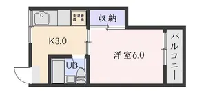 郡元シティハイツ【2階】の間取り
