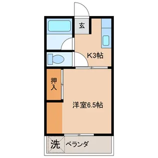 柳ハイツ【2階】の間取り