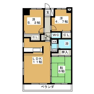第5小島ビル【5階】の間取り