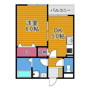 ステラウッド野中I【1階】の間取り