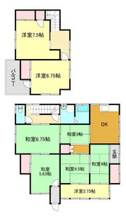 群馬県桐生市菱町4【一戸建】の間取り