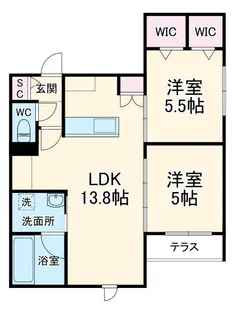 メゾン・ド・ベルヴィル【1階】の間取り