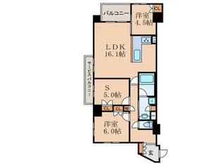ウィルローズ京都御陵【2階】の間取り