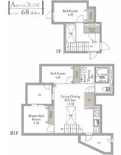 LiveFlat西荻窪の間取り