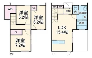 静岡県浜松市中央区上島3【一戸建】の間取り