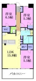 プラウド宇都宮馬場通り【14階】の間取り