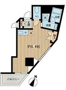 東京都新宿区箪笥町【マンション】の間取り