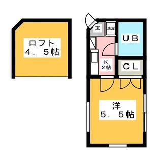 メゾンツクノB【1階】の間取り