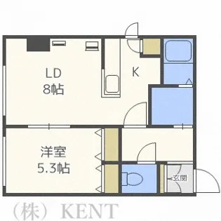 クラージュビル【4階】の間取り