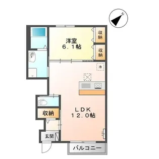 KINOPIO SANBONMATSU(キノピオ三本松)【1階】の間取り