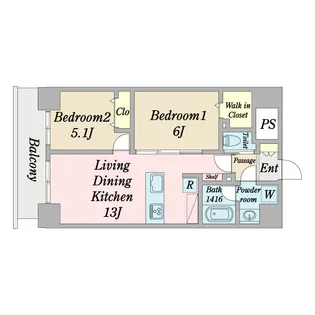 dea del mare【3階】の間取り