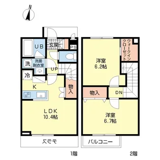 東京都江戸川区谷河内1【一戸建】の間取り