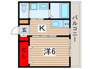 Minyl轟【2階】の間取り