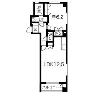 パークサイド若鶴【3階】の間取り