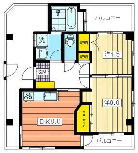 渡邉邸準貸家【2階】の間取り