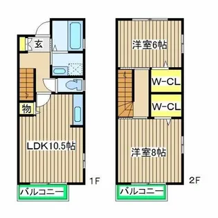 神奈川県横浜市保土ヶ谷区仏向町【一戸建】の間取り