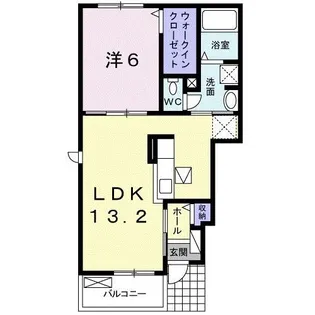 グランシア里庄【1階】の間取り
