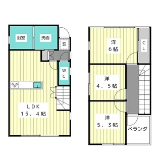 愛知県名古屋市名東区猪子石原1【一戸建】の間取り