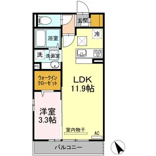 アリエッタ神原【1階】の間取り